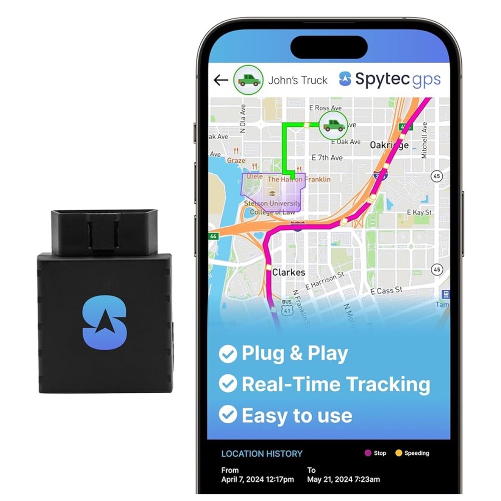 GPS Real-Time Tracker - Black